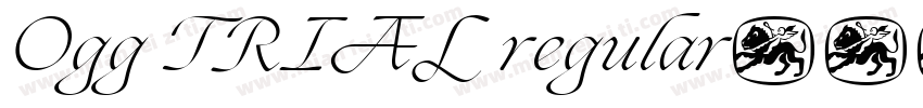 Ogg TRIAL regular字体转换
